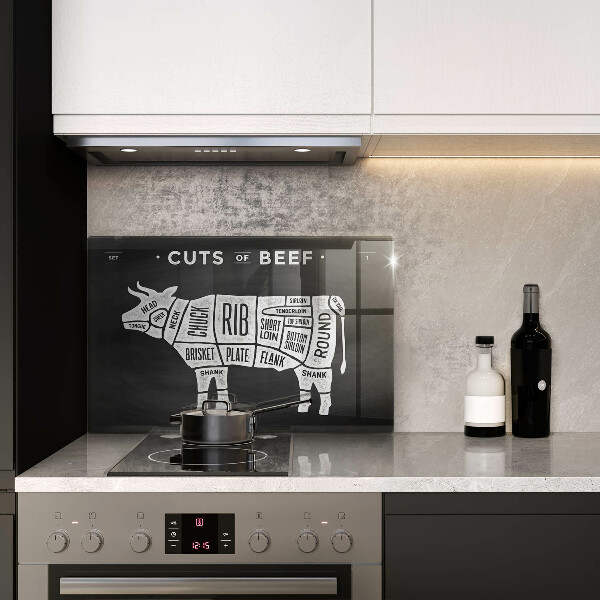 Glas Ceranfeldabdeckung Kuhfleisch Rindfleisch