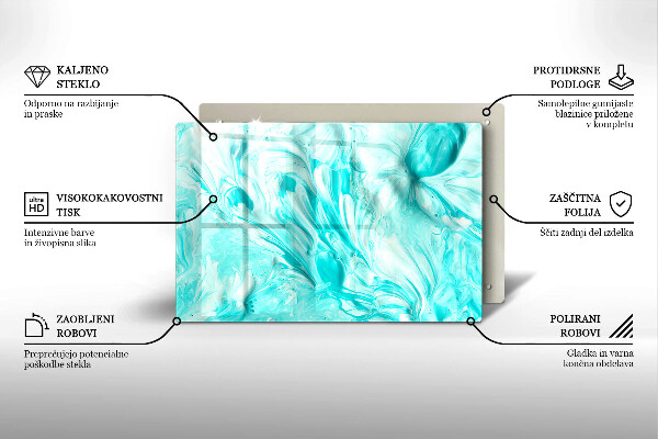 Glas Ceranfeldabdeckung Abstraktionsfarben