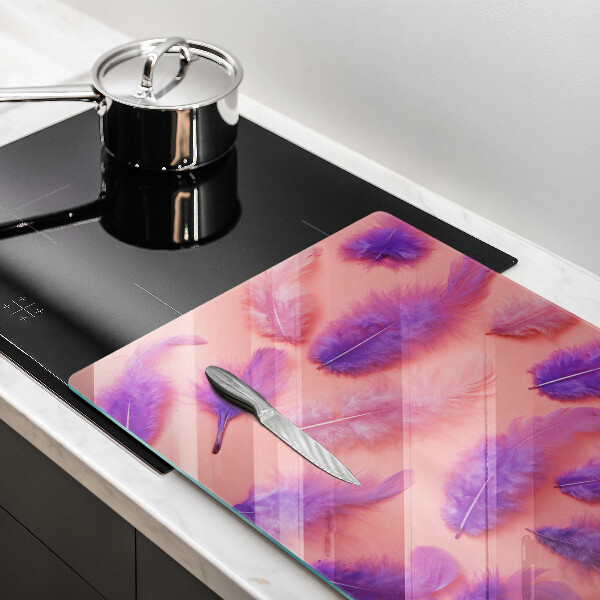 Glas Ceranfeldabdeckung Flauschige Federn