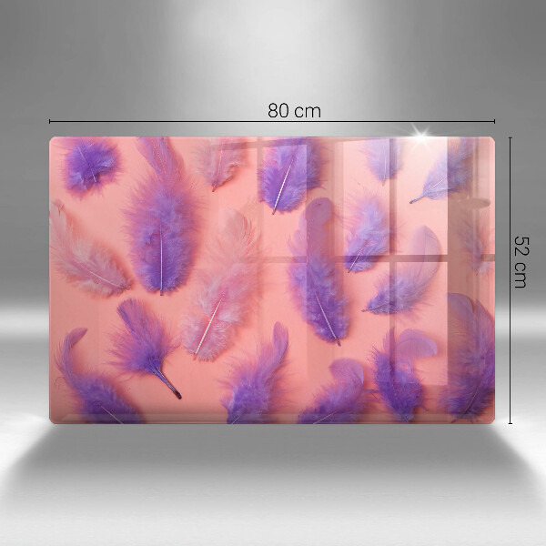 Glas Ceranfeldabdeckung Flauschige Federn
