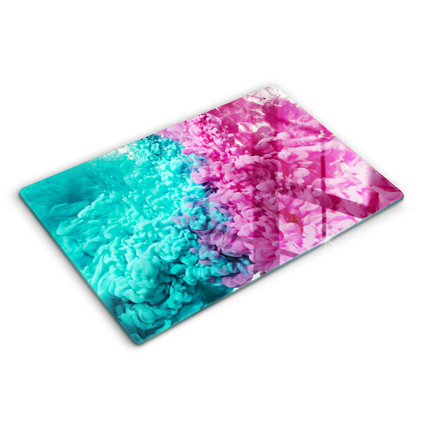 Glas Ceranfeldabdeckung Türkisrosa Rauch