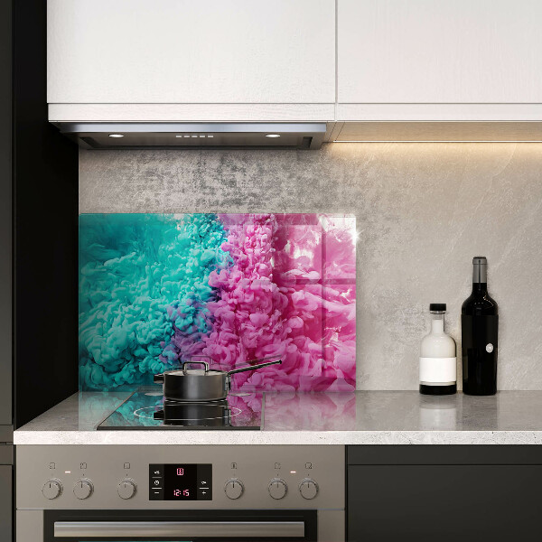 Glas Ceranfeldabdeckung Türkisrosa Rauch