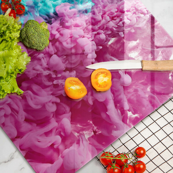 Glas Ceranfeldabdeckung Türkisrosa Rauch