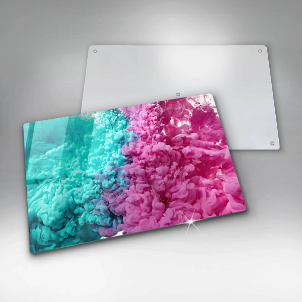 Glas Ceranfeldabdeckung Türkisrosa Rauch