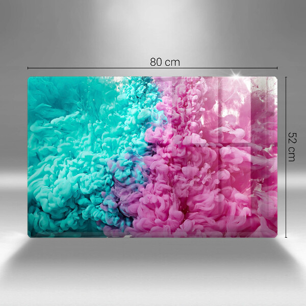 Glas Ceranfeldabdeckung Türkisrosa Rauch