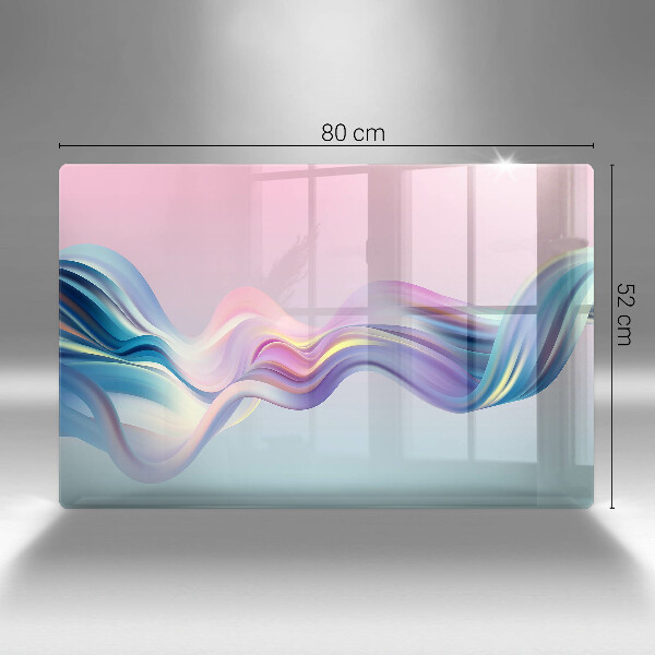 Glas Ceranfeldabdeckung Pastellabstraktion