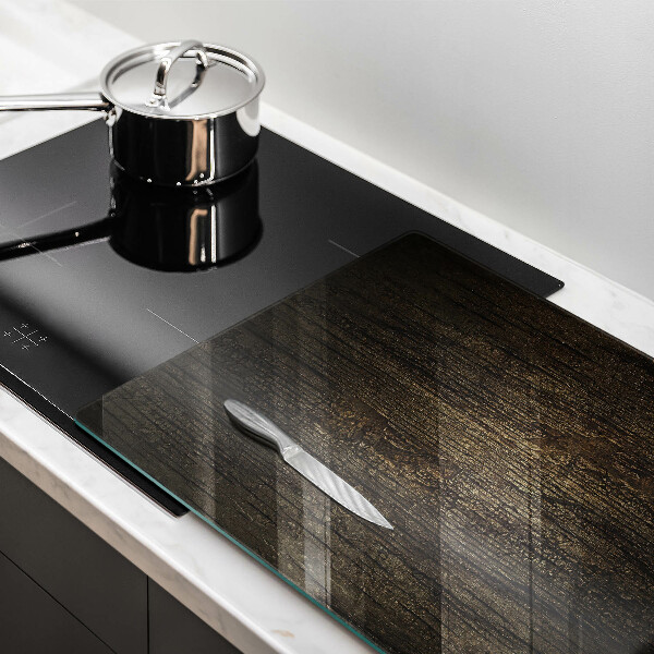 Glas Herdabdeckplatte Textur der Holzrinde