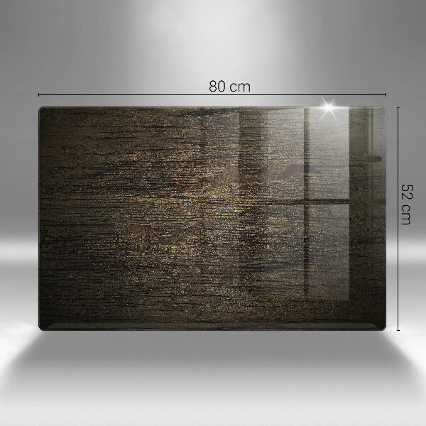Glas Herdabdeckplatte Textur der Holzrinde
