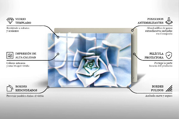 Glas Herdabdeckplatte Blumenpflanze