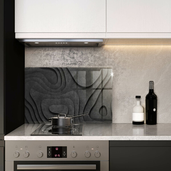 Glas Herdabdeckplatte 3D-Steinformen