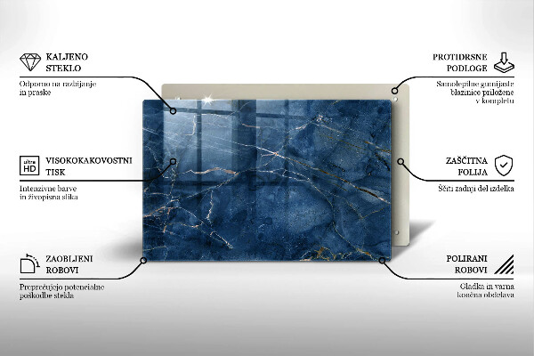 Glas Ceranfeldabdeckung Marmorsteinstruktur