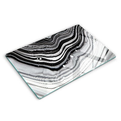 Glas Ceranfeldabdeckung Tintenabstraktion