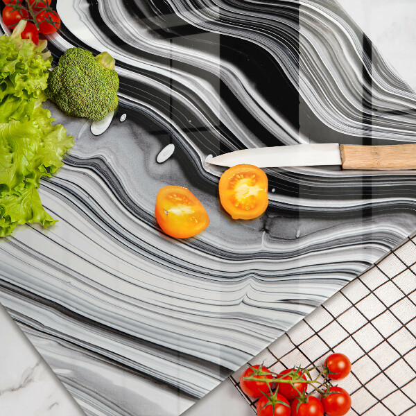 Glas Ceranfeldabdeckung Tintenabstraktion