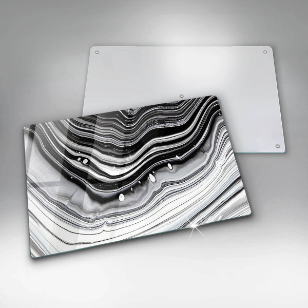 Glas Ceranfeldabdeckung Tintenabstraktion