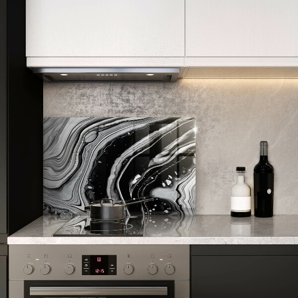 Glas Ceranfeldabdeckung Tintenabstraktion