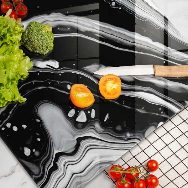 Glas Ceranfeldabdeckung Tintenabstraktion