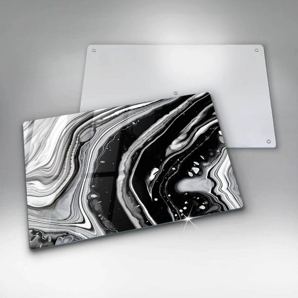 Glas Ceranfeldabdeckung Tintenabstraktion