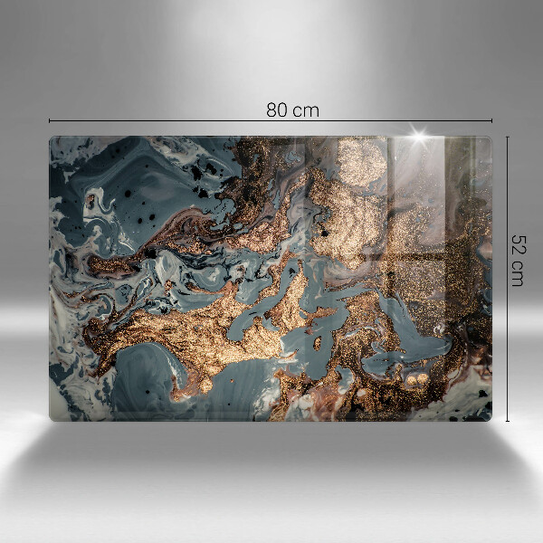 Glas Ceranfeldabdeckung Goldene Felsstruktur