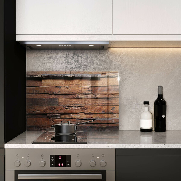 Glas Herdabdeckplatte Dekorative Holzbretter