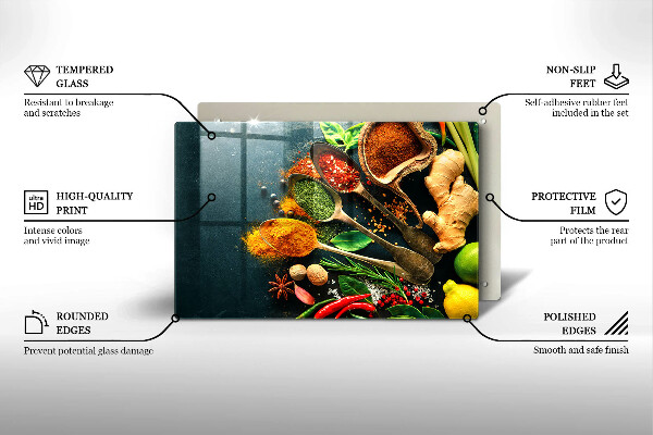 Glas Ceranfeldabdeckung Küchengewürzlöffel