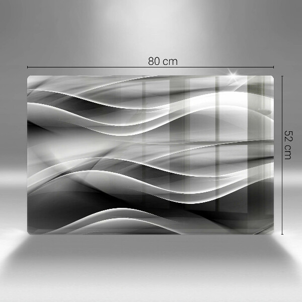 Glas Ceranfeldabdeckung Abstraktion sanfte Linien