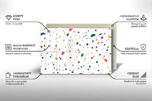 Glas Ceranfeldabdeckung Buntes Steinzeug