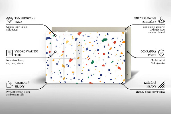 Glas Ceranfeldabdeckung Buntes Steinzeug