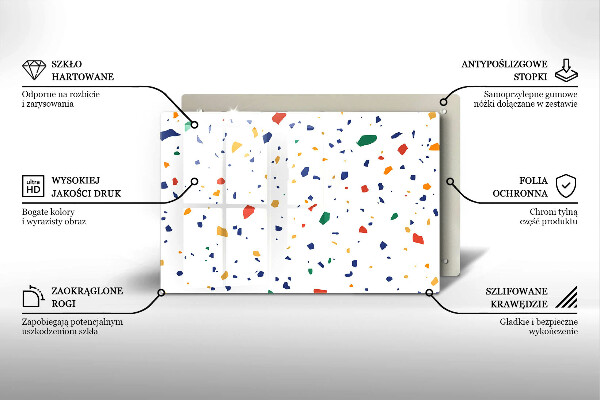 Glas Ceranfeldabdeckung Buntes Steinzeug
