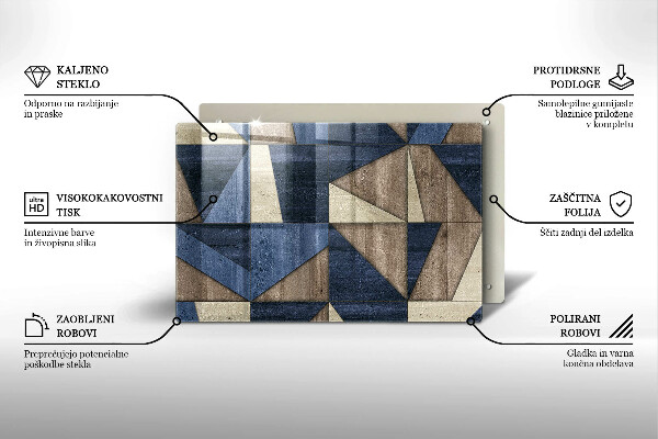 Glas Ceranfeldabdeckung Geometrische Abstraktion