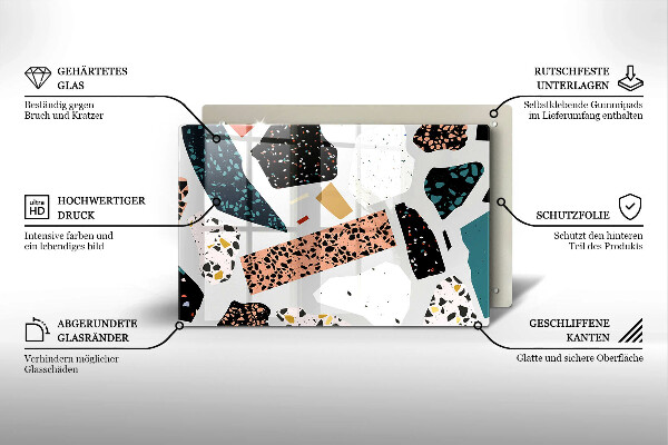 Glas Ceranfeldabdeckung Steingut