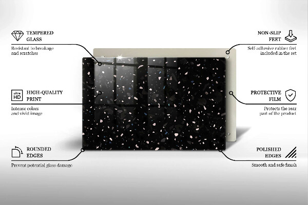 Glas Ceranfeldabdeckung Dunkles Steinzeug