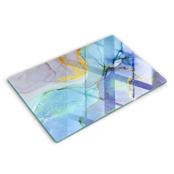 Glas Ceranfeldabdeckung Gebrochener Goldstein