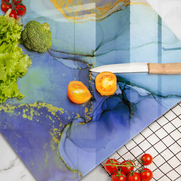 Glas Ceranfeldabdeckung Gebrochener Goldstein