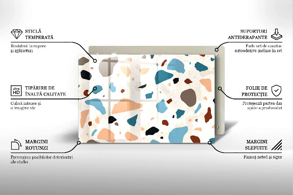 Glas Ceranfeldabdeckung Dekoratives Steinzeug