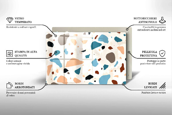 Glas Ceranfeldabdeckung Dekoratives Steinzeug