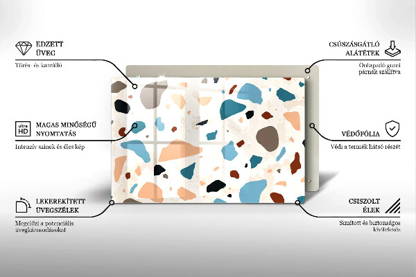 Glas Ceranfeldabdeckung Dekoratives Steinzeug