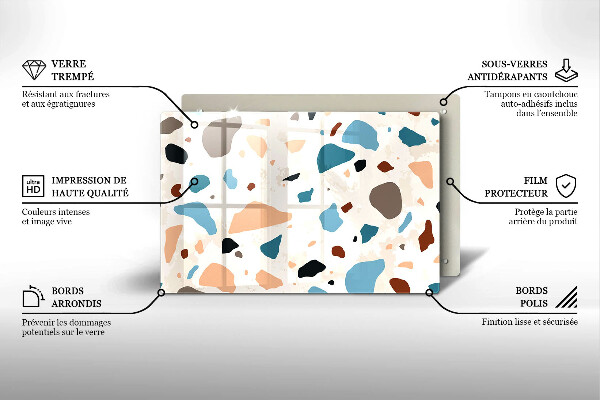 Glas Ceranfeldabdeckung Dekoratives Steinzeug