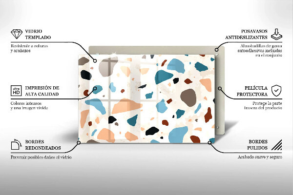 Glas Ceranfeldabdeckung Dekoratives Steinzeug