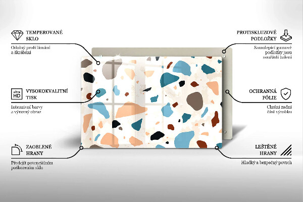 Glas Ceranfeldabdeckung Dekoratives Steinzeug