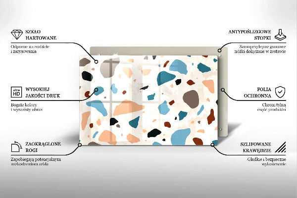 Glas Ceranfeldabdeckung Dekoratives Steinzeug