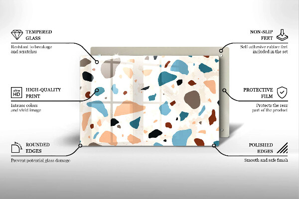 Glas Ceranfeldabdeckung Dekoratives Steinzeug