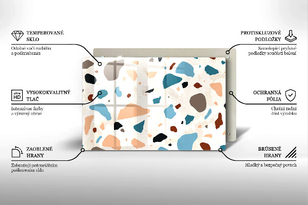 Glas Ceranfeldabdeckung Dekoratives Steinzeug