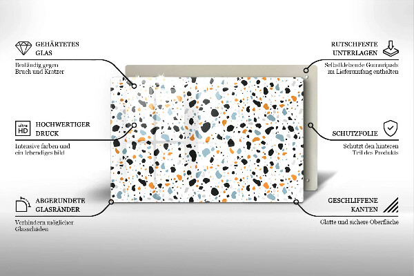 Glas Ceranfeldabdeckung Dekoratives Steinzeug