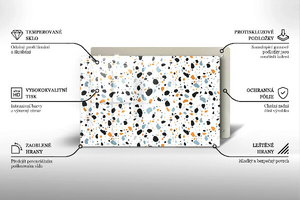 Glas Ceranfeldabdeckung Dekoratives Steinzeug