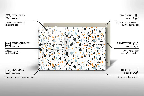 Glas Ceranfeldabdeckung Dekoratives Steinzeug