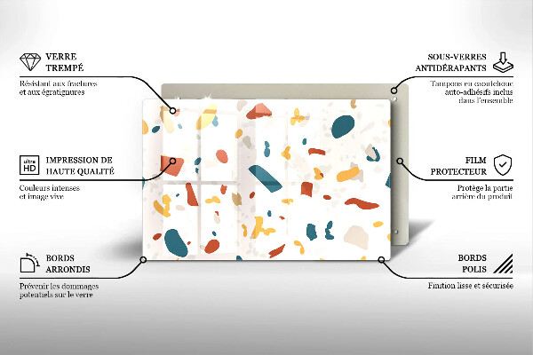 Glas Ceranfeldabdeckung Dekoratives Steinzeug