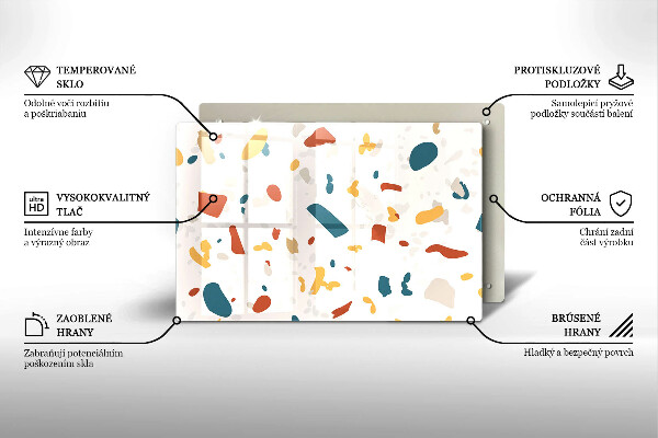 Glas Ceranfeldabdeckung Dekoratives Steinzeug