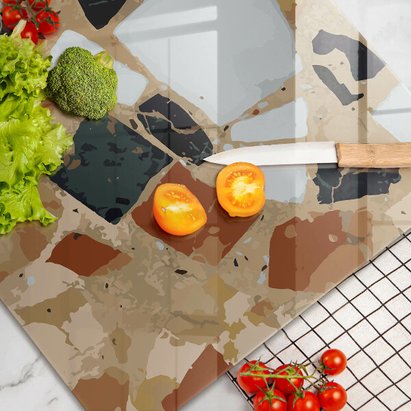 Glas Ceranfeldabdeckung Dekorativer Steinteller