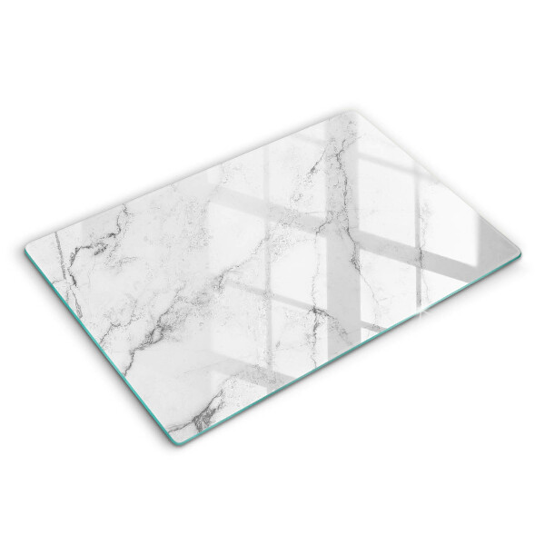 Glas Herdabdeckplatte Elegante Marmorstruktur