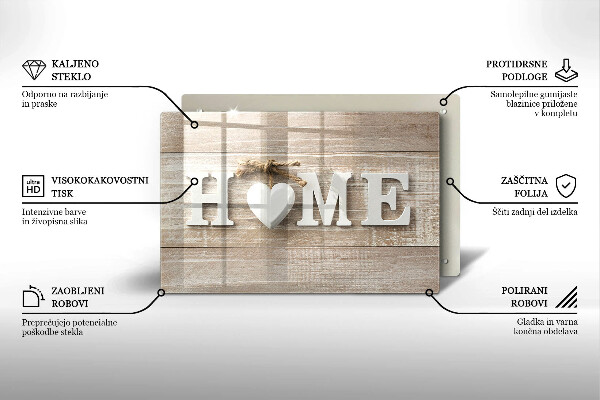 Glas Herdabdeckplatte Home